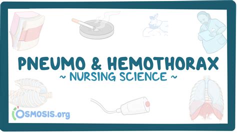 Pneumothorax And Hemothorax Nursing Video Causes Osmosis