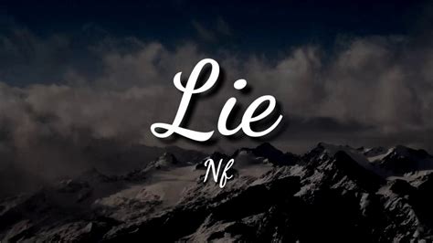 Nf Lie Lyrics Youtube
