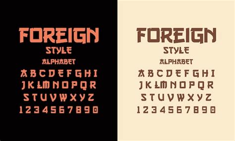 premium vector exotic foreign fontperfect  international branding