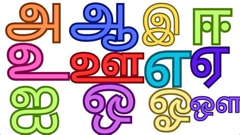 உயர எழததககள uyir eluthukkal அ அமம அஆஇஈ Tamil alphabets