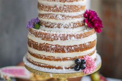 Naked Wedding Cake Tendencia Tu Blog De Bodas Y Eventos