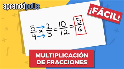 MULTIPLICACIÓN DE FRACCIONES Fácil YouTube