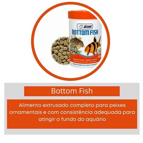 Ração Alcon Bottom Fish Peixes Ornamentais de Fundos 150g MadeiraMadeira