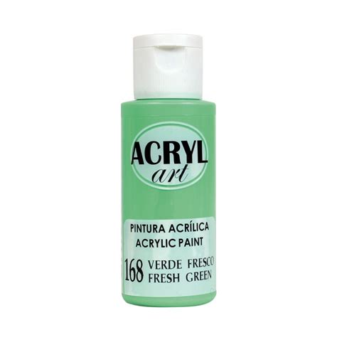 PINTURA ACRÍLICA ACRYL ART 60ML N168 VERDE FRESCO