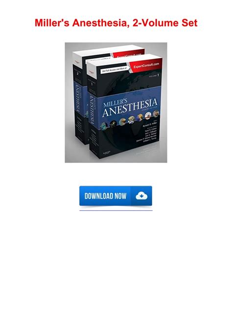 Pdf Miller S Anesthesia Volume Set Kindle