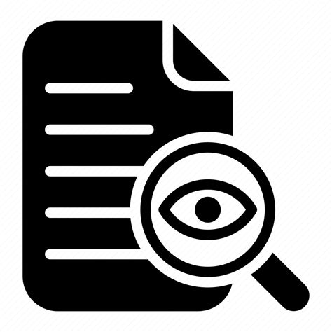 Vision Mission Statement View Investigation Search Document Icon