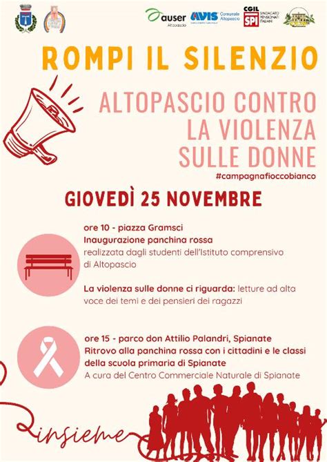 Rompi Il Silenzio Le Iniziative Ad Altopascio Contro La Violenza