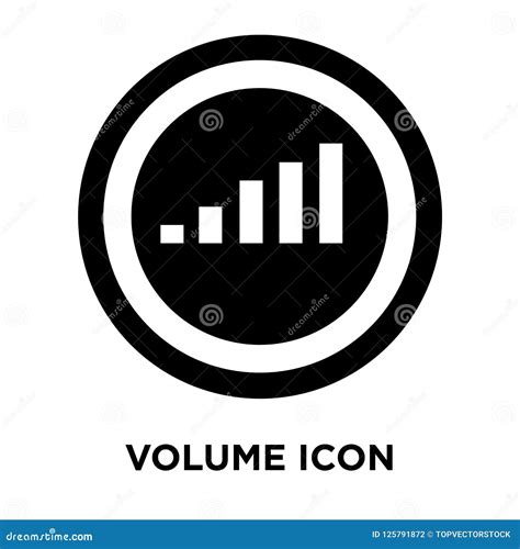 Volume Icon Vector Isolated on White Background, Logo Concept of Stock ...