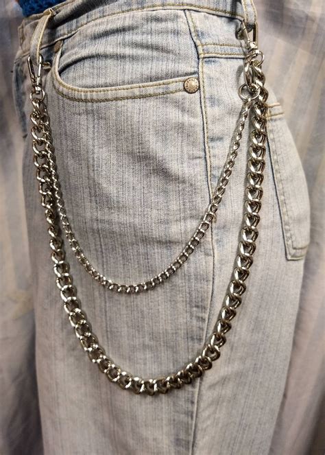 Grunge Chain Double Punk Chain Eboy Chain E Boy Jewelry Etsy