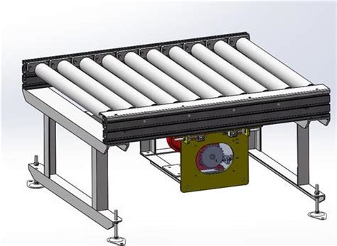 滚筒输送机3d模型下载三维模型solidworks模型 制造云 产品模型