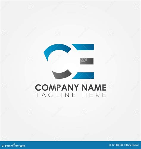 Initial CE Letter Logo with Creative Modern Business Typography Vector ...