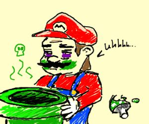 Mario is sick - Drawception