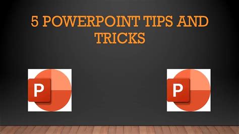 Ppt Tips And Tricks Youtube