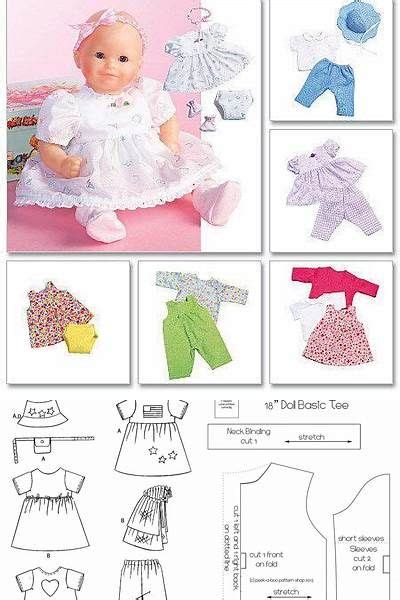 12 Inch Baby Doll Clothes Patterns Free Bing images Ropa de muñeca