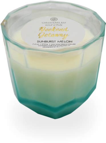 Chesapeake Bay Candle Mind And Body Sunburst Melon Prism Jar Candle 7