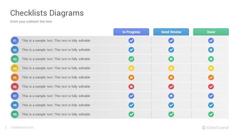 Checklists Diagrams Powerpoint Template Designs Slidegrand