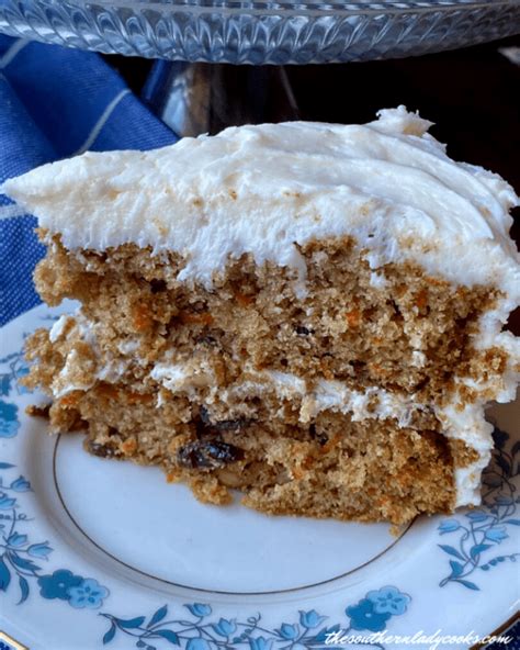 Old Fashioned Carrot Cake The Southern Lady Cooks