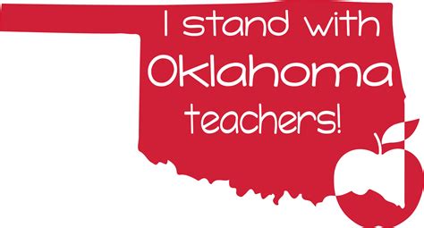 I Stand With Oklahoma Teachers Svg Png Dxf Digital Cut Files Redingdesign