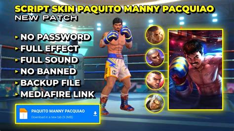 Script Skin Paquito Manny Pacquiao No Password Full Effect Patch