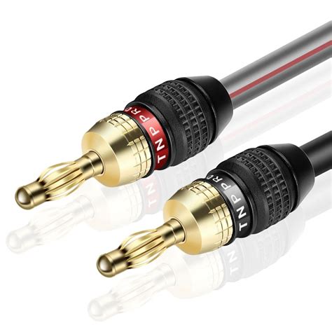 TNP Speaker Cable Banana Plug 1 M Speaker Cable With 24k Gold Plated