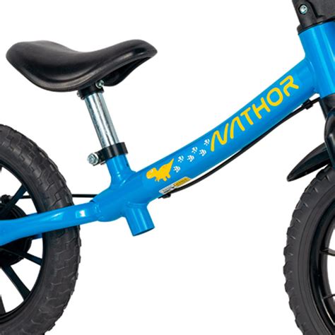 Bicicleta Infantil de Equilíbrio Aro 12 Balance Bike Dino Nathor