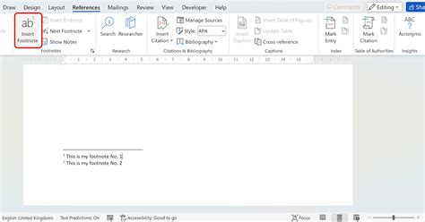 Create Footnotes In Word Wordfields