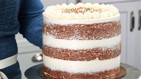 How To Ice A Naked Cake Southern Living Youtube