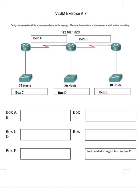 Solved Vlsm Exercise 7 Design An Appropriate Vlsm