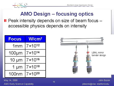 Amo Early Science Capability Amo Will Be First