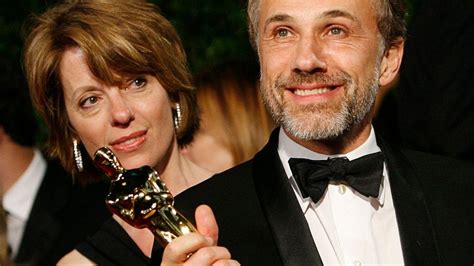 Austrian Wins Best Supporting Actor Christoph Waltz Basks In Oscar