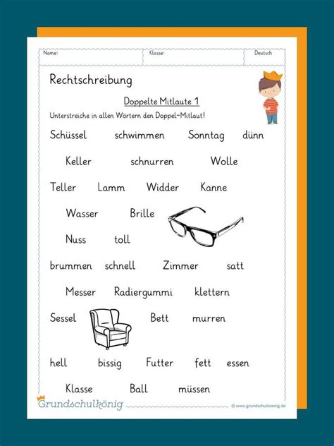 Doppelte Konsonanten Lernen Tipps Schule Lesen Lernen Deutsch Lernen