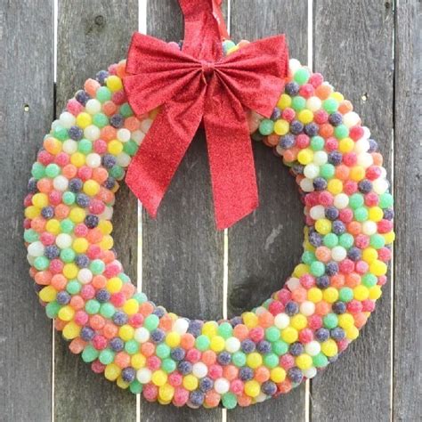 gum drop wreath tutorial dream   bigger