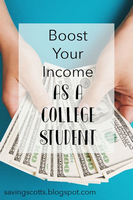 Boost Your Income As A Student Saving Scotts Save Money College