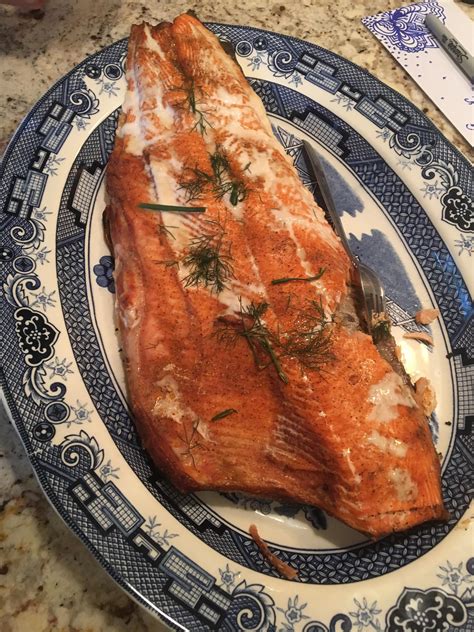 Homemade Cajun Seasoned Grilled Coho Salmon W Dill Rfood