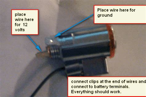 Cigarette Lighter Socket Wiring How To Wire A 12v Cigarette