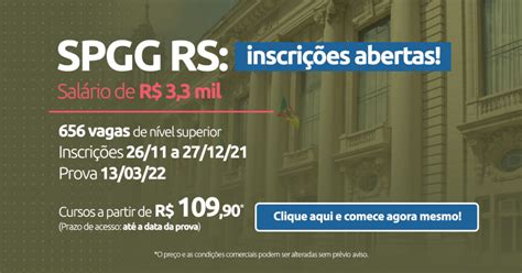 Concurso Spgg Rs Abertas Vagas Para Analistas Blog Aprova