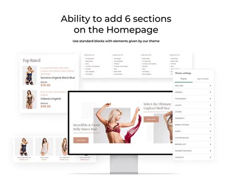 Lingerie ECommerce Responsive Shopify Theme TemplateMonster