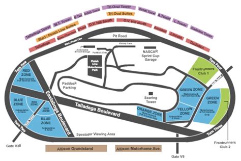 Talladega Superspeedway Tickets in Talladega Alabama, Seating Charts ...