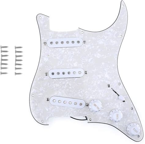 Amazon Musiclily 11 Hole SSS Prewired Loaded Pickguard With Single