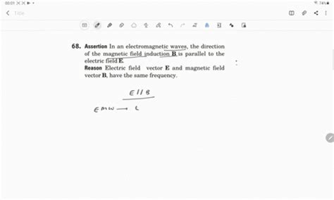 SOLVED Assertion In An Electromagnetic Waves The Direction Of The