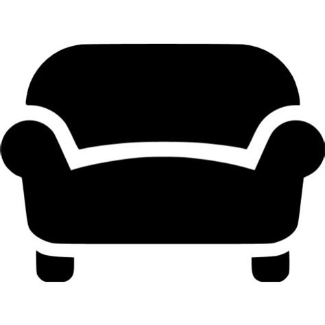 Black sofa icon - Free black furniture icons