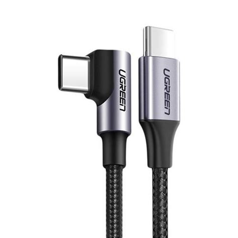 Ugreen Usb C Til Vinklet Usb C Kabel Pd W A M Gr Svart