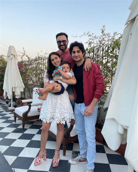 Sara Ali Khan drops cutesy photos with dad Saif Ali Khan and brothers ...