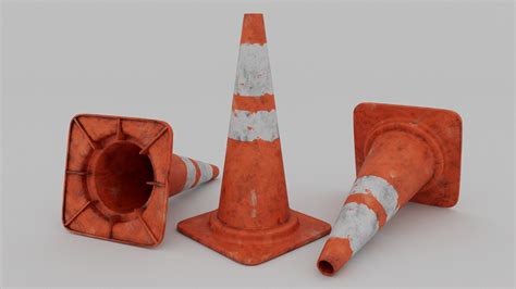 Dirty Traffic Cone 3d 모델 Turbosquid 1972087