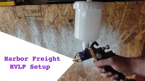 Harbor Freight Hvlp Spray Gun Setup Youtube