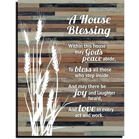 House Blessing Rustic Wood Plaque Keyhole For Hanging Made In The Usa 11 75 X 15 Plaques