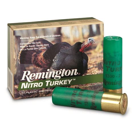 Remington Nitro Turkey, 12 Gauge, 3 1/2", 2 oz., 10 Rounds - 144388, 12 ...