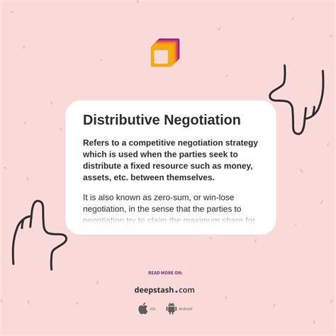 Distributive Negotiation Deepstash