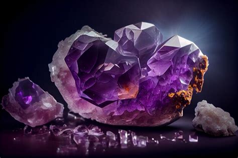 Premium Photo Amethyst Crystal Purple Quartzgenerative Ai