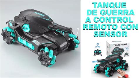 Carro Tanque RC De Control Remoto Con Gestores De Mano Unboxing